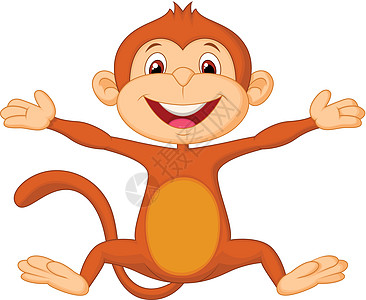 快乐的猴子漫画图片