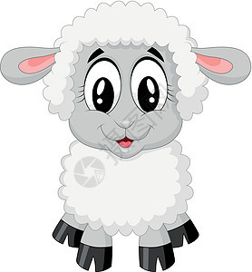 可爱羊漫画羊肉微笑乐趣母羊失眠数数动物园动物农家院吉祥物图片