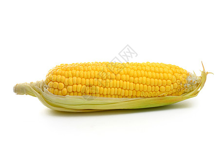 玉米角蔬菜食物水果绿色黄色叶子健康饮食素食背景图片