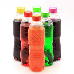 软饮料瓶塑料红色绿色苏打果汁橙子玻璃瓶子饮料可乐图片