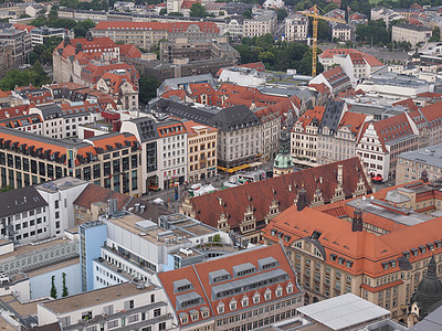 Leiipzig 空中视图天线城市场景鸟瞰图天际唇膏图片