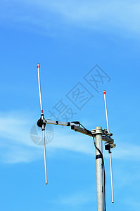 空中无线电电台卫星细胞播送信号电视技术桅杆收音机金属车站背景图片
