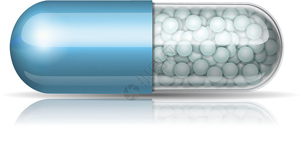 带有颗粒的蓝色医疗胶囊科学药片卫生处方抗生素药店药物剂量疾病治愈图片