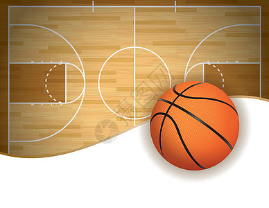 篮球球场和舞会背景背景图片