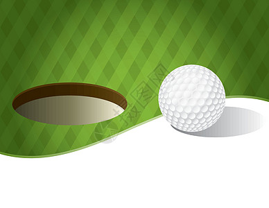 绿色背景上的高尔夫球图片