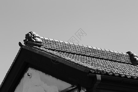 传统日本风格的顶楼旅游建筑学旅行天空历史建筑蓝色制品三角文化图片