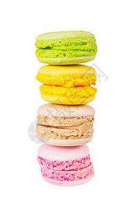 传统法国彩色美甲开心果奶油甜点水平食物糕点糖果小吃面包饼干图片