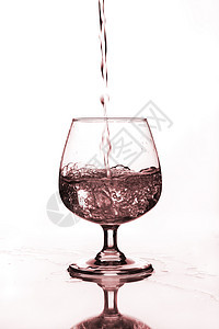 含水的葡萄酒杯酒吧派对茶点杯子液体生活水晶蓝色飞溅气泡图片