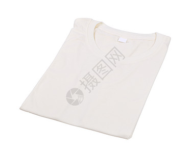 分离的折叠T恤衫针织品领口蓝色衬衫白色内衣奶油棉布销售剪裁图片