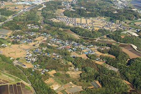 从飞机上从农村空中观察图片