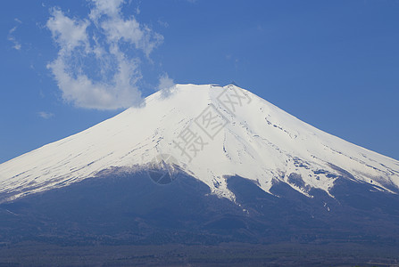 富士山峰蓝色顶峰旅行火山天空积雪公吨植物日落阳光图片