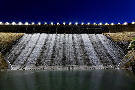 夜间大坝季节石头车站岩石力量日落洪水天空建筑学燃料图片