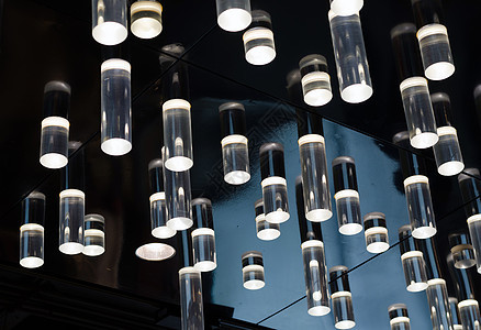 美丽的照明装饰辉光吊灯房间餐厅枝形团体玻璃圆柱活力天花板图片