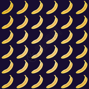 香蕉背景情况回顾黑色水果黄色背景图片
