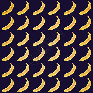 香蕉背景情况回顾黑色水果黄色背景图片