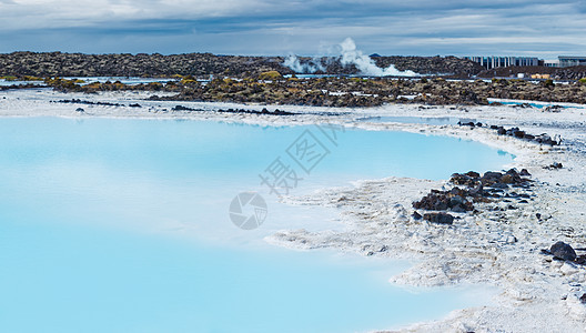 冰岛蓝环礁岩石矿物生态水分愈合蒸汽温泉娱乐水池旅游图片