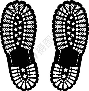 鞋面打印印象插图踪迹烙印痕迹运动鞋跑步远足鞋印鞋类图片