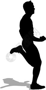 运行光影 矢量插图冠军短跑运动跑步游戏竞技运动员训练街道竞赛图片