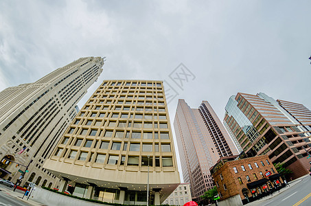 俄亥俄州哥伦布的天空线城市摩天大楼天际景观首都背景图片