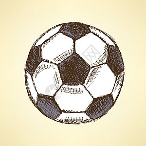 Sletch 足球球 矢量老背景绘画游戏雕刻场地竞赛体育场联盟冠军墨水六边形图片