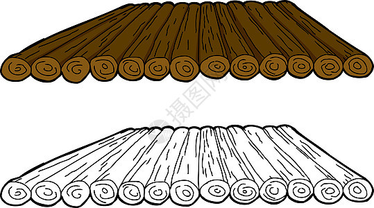 卡通木制拉夫图片