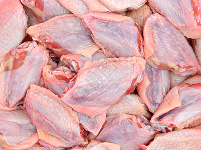 鸡翼翅膀食物白肉背景图片