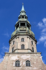 里加圣彼得教堂景点雕像教会城市游客尖塔雕塑旅游国家建筑学图片