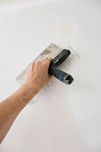 油漆翻新工业装修滚筒石膏板艺术家场地工人画笔工作房子图片
