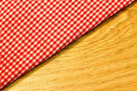 表格桌布红色木头野餐晚餐桌子背景图片