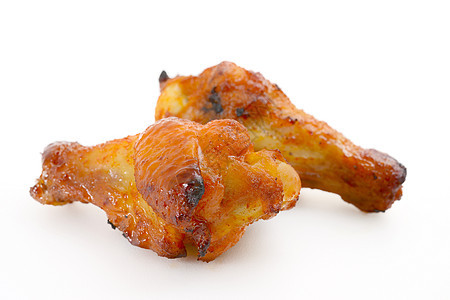 烤鸡翅饮食食物鸡翅白色棕色图片