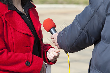 媒体采访记录广播播送讨论收音机演讲讲话民众说话会议图片