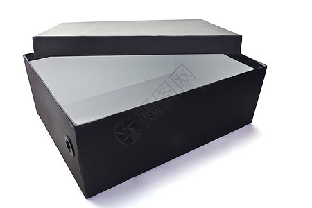 纸箱包装黑色零售运输水平输送正方形盒子纸盒空白图片