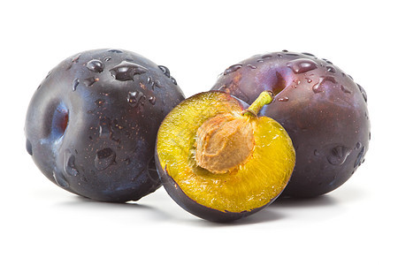 李子水果紫色照片饮食小吃工作室白色杂货美食健康图片