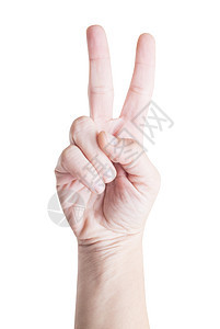 和平白色语言成人自由手臂手指成功成就标志女性图片