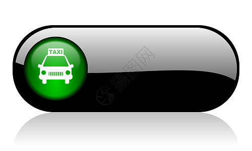 黑色光彩横幅车辆旅行按钮乘客互联网机器公共汽车网络出租车绿色图片