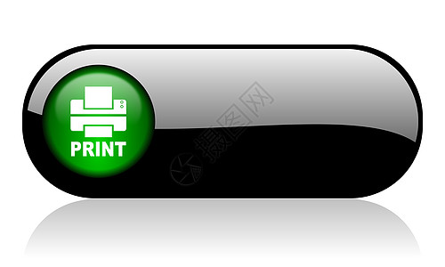 打印机黑色光彩横幅办公室机器传真商业报纸激光标签按钮工具绿色图片