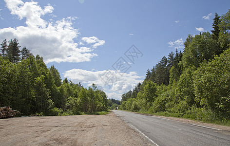 国家公路乡村绿色日志天空地区树木森林图片