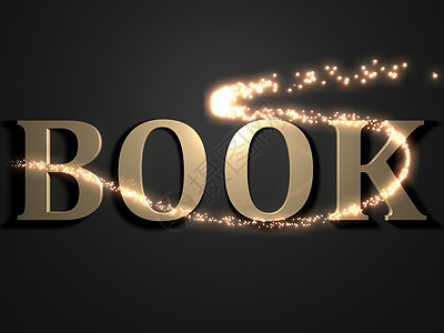 BOOK - 3D 光线刻字背景图片