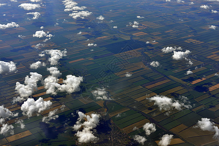 地球表面和云层晴天航班航空公司空气旅行飞机天线天际蓝色土地图片