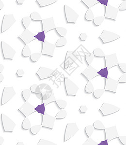 紫色无缝模式的白几何光度图片