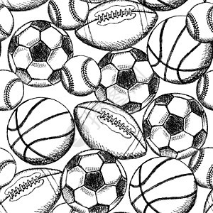 足球 美国足球 棒球和篮球比赛场地游戏墨水雕刻冠军联盟运动插图竞赛体育场背景图片
