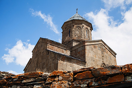 格鲁吉亚 茨明达萨梅巴教堂地标建筑学历史寺庙一体文化远足山脉教会图片