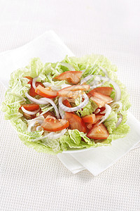 新鲜蔬菜沙拉食物餐厅午餐宏观胡椒盘子美食叶子饮食洋葱图片