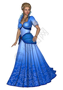 美丽的公主金发版税蓝色白色女性童话故事女孩金发女郎奢华图片