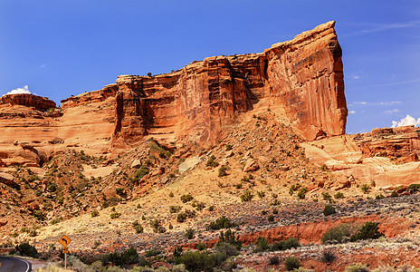 巴比尔塔罗岩形成峡谷拱门国家公园Moab Utah图片