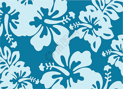 蓝色装饰植物形态图片