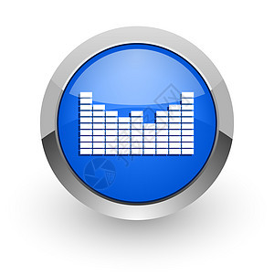 声音蓝色光亮的网络图标白色钢琴歌曲乐队播送溪流旋律笔记音乐播放器艺术图片