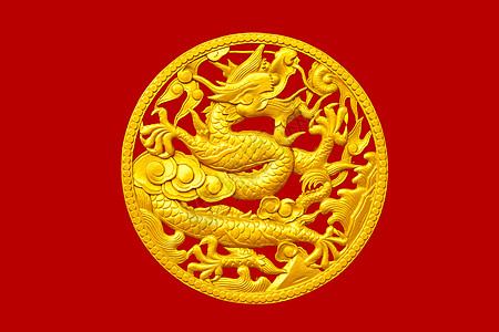 红木本底金黄中国龙背景图片