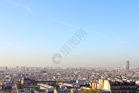 巴黎全景地平线建筑学旅行大教堂景观建筑天空地标天际摩天大楼图片