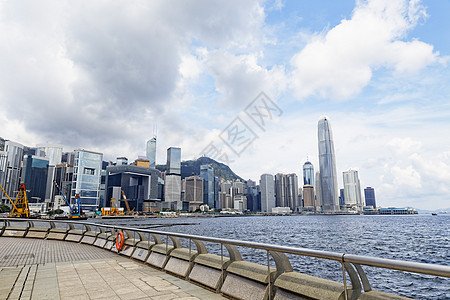 香港金融区现代楼宇的建造场景建筑物城市市中心玻璃生活反射商业港口景观图片